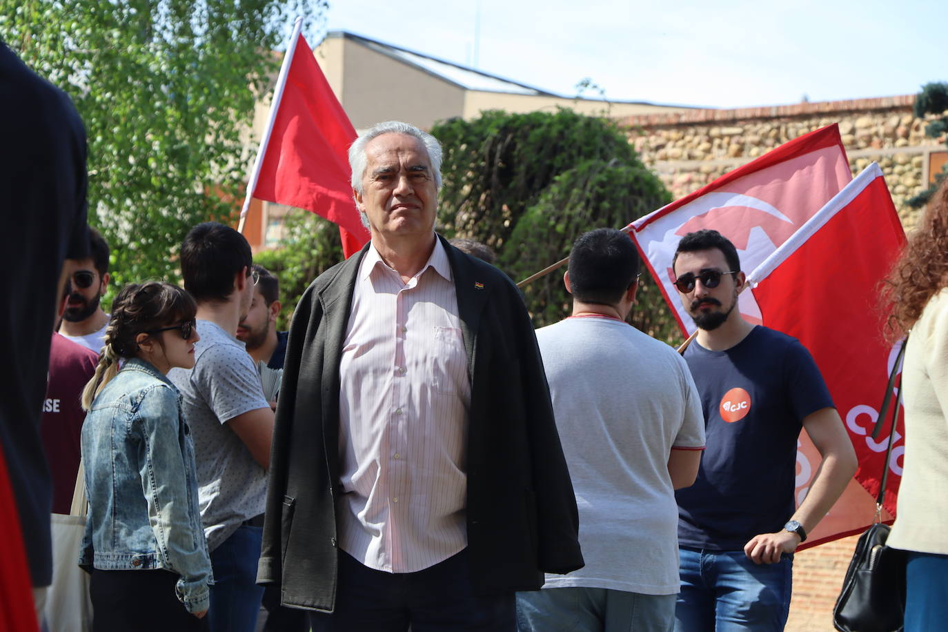 magen de la manifestación a favor de la república en León.