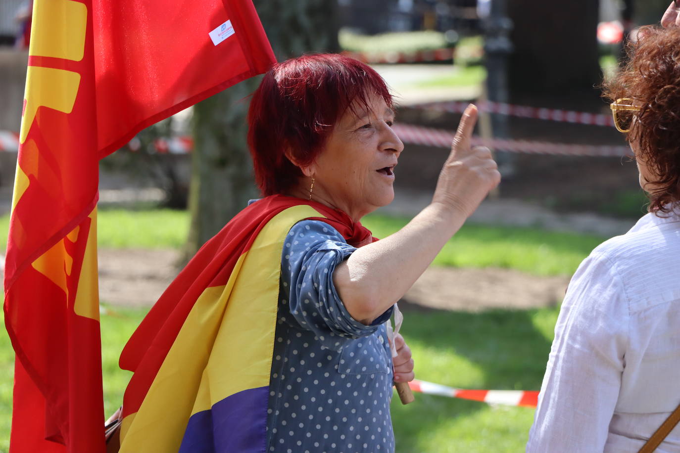 magen de la manifestación a favor de la república en León.