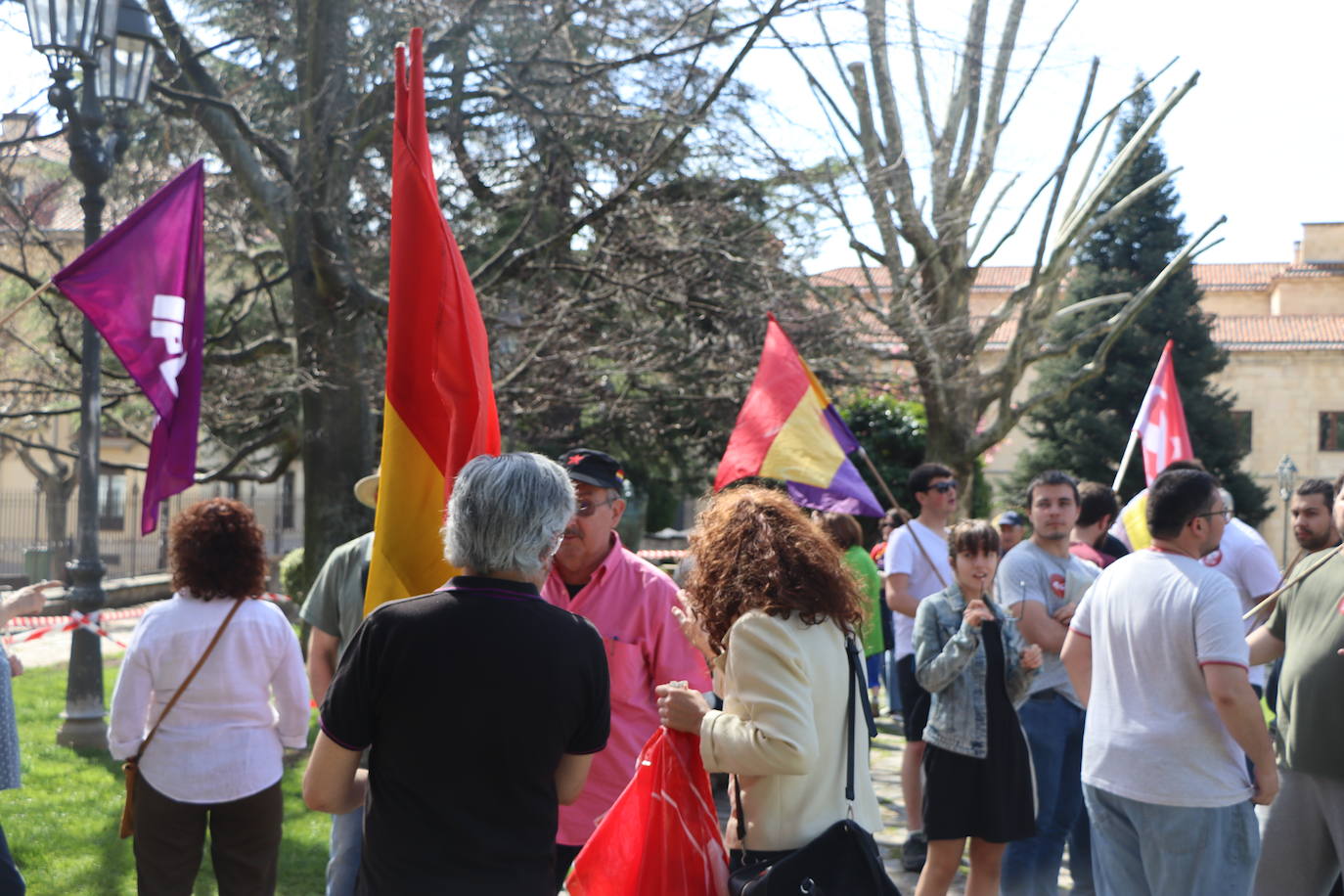 magen de la manifestación a favor de la república en León.