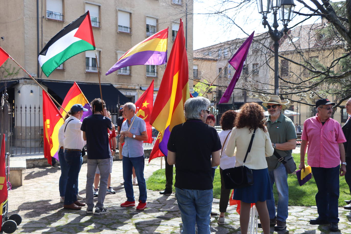 magen de la manifestación a favor de la república en León.