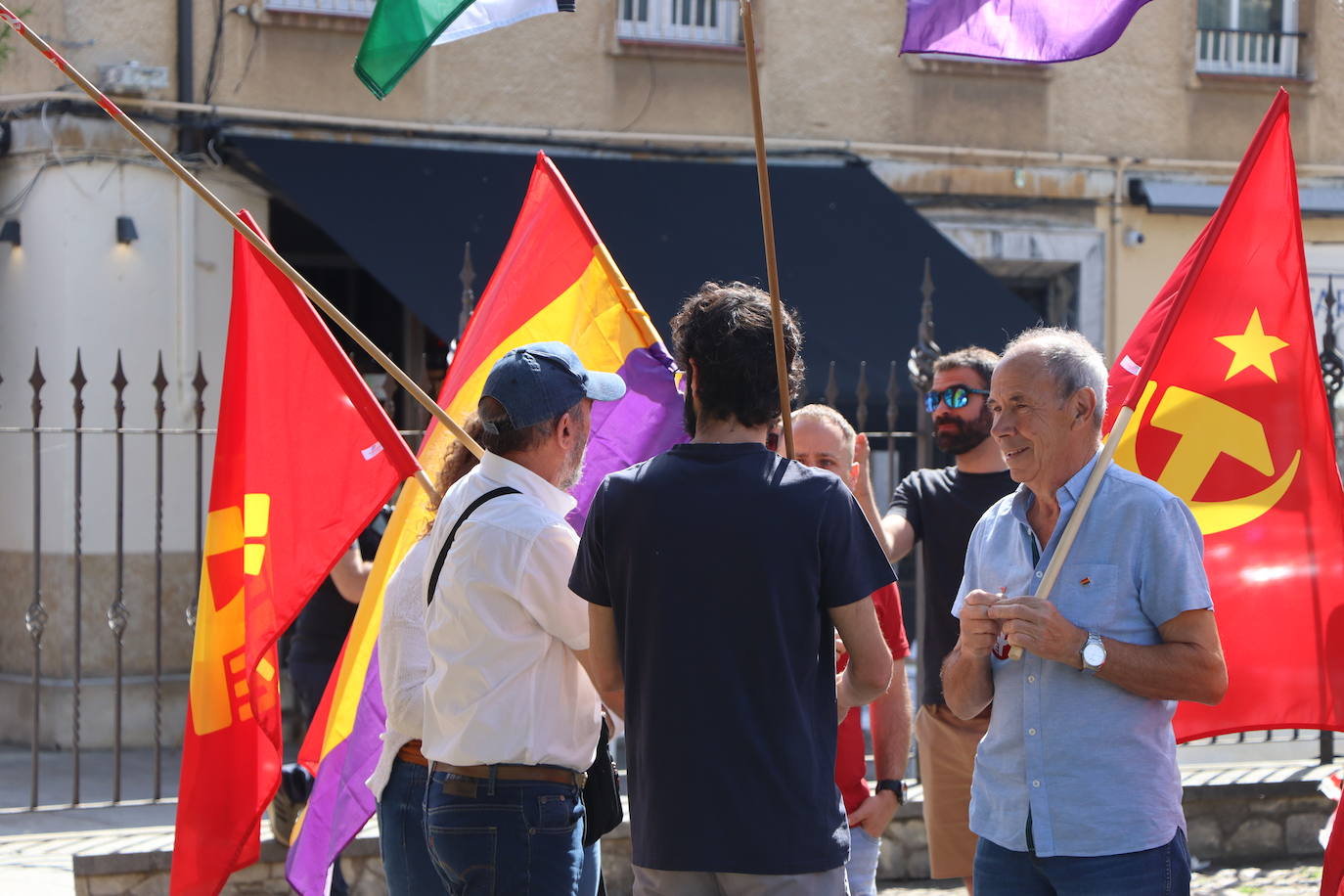 magen de la manifestación a favor de la república en León.