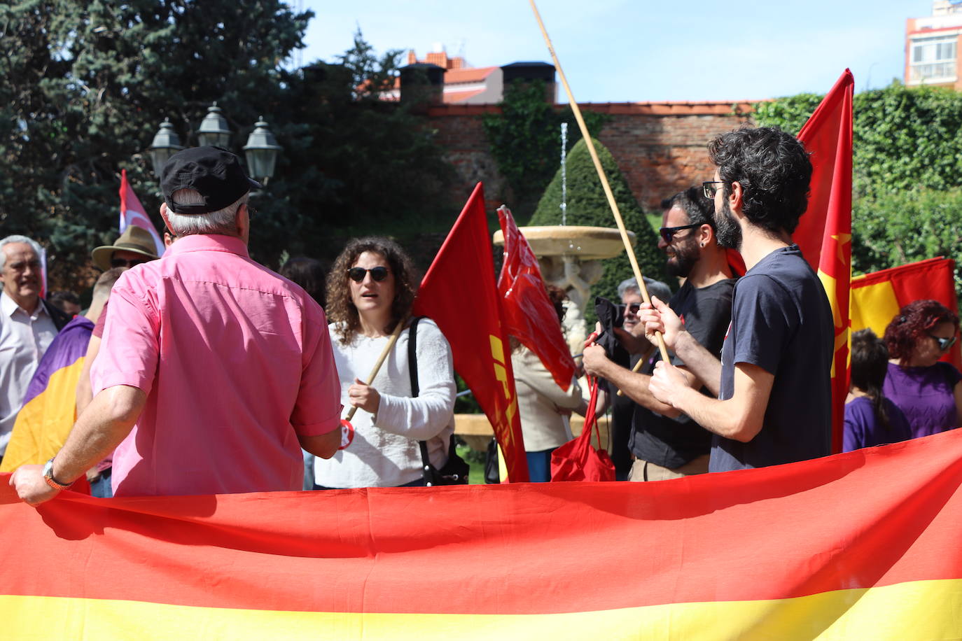 magen de la manifestación a favor de la república en León.