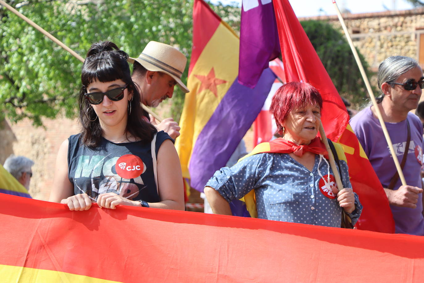 magen de la manifestación a favor de la república en León.