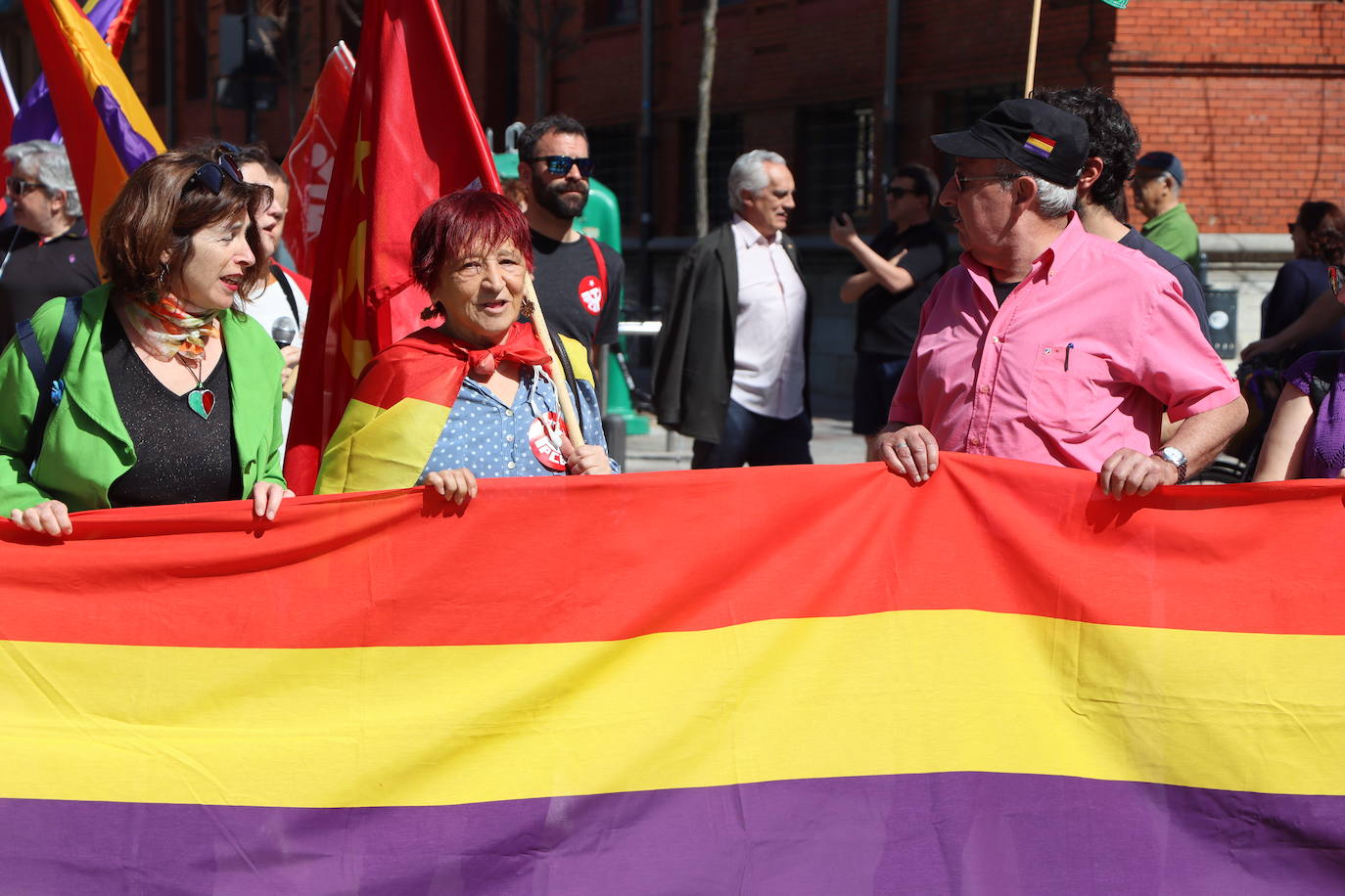 magen de la manifestación a favor de la república en León.