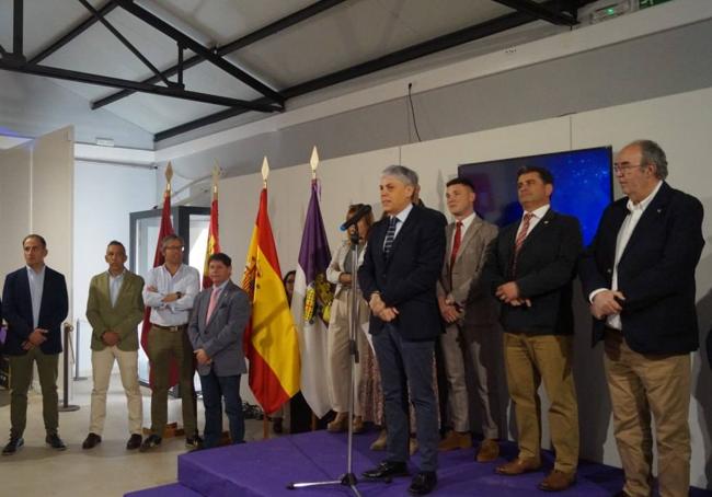 El delegado de la Junta en León, Eduardo Diego, en la inauguración Iberqueso