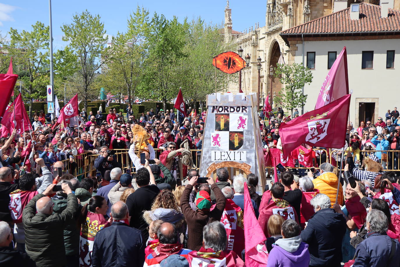 Manifestación por la autonomía leonesa en el Día de Castilla y León