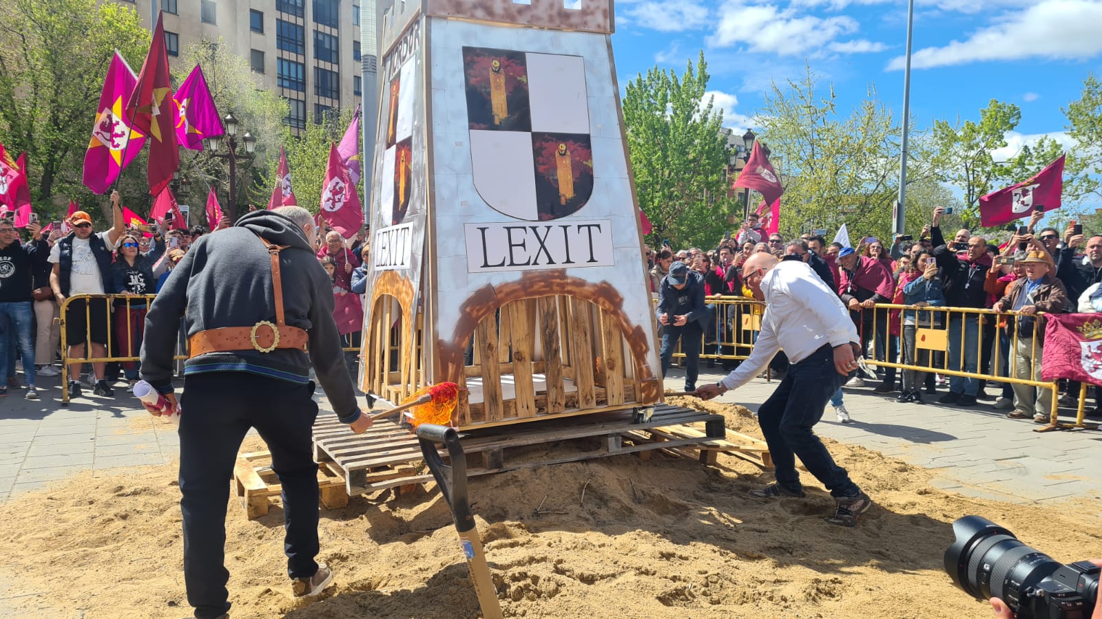 Manifestación por la autonomía leonesa en el Día de Castilla y León