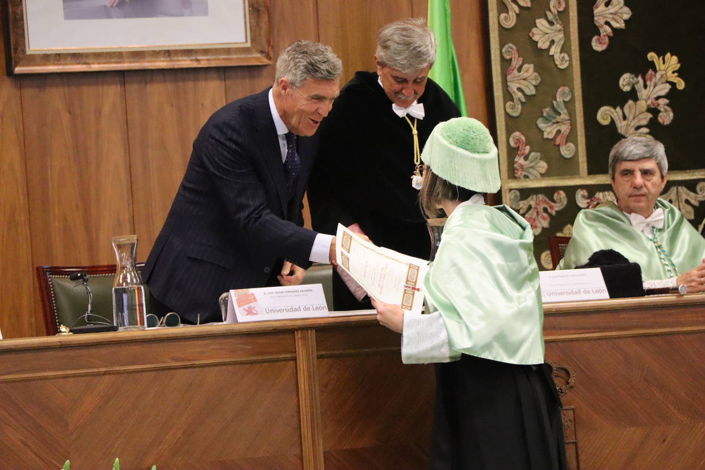 Imagen del acto de celebración en honor a San Isidoro en León.