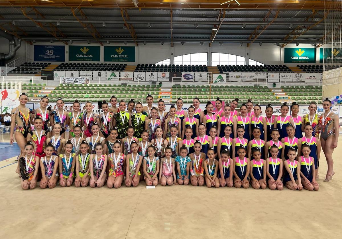 El Ritmo brilla en el Campeonato Provincial de gimnasia rítmica