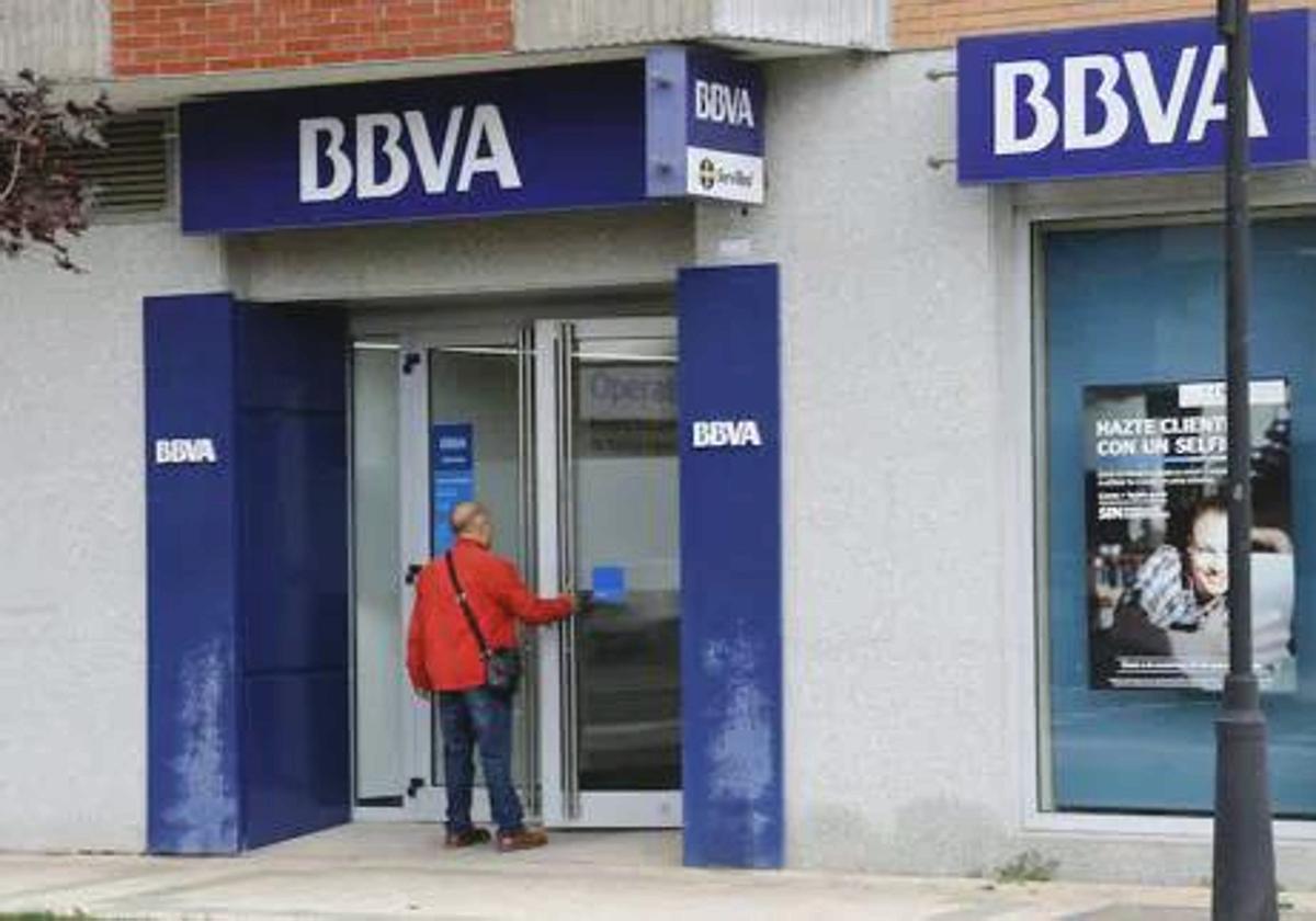 Oficina de banco de BBVA.