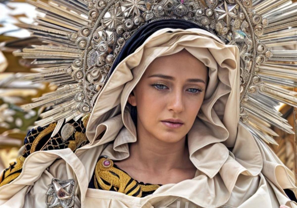 La Madre Dolorosa, de la Cofradía del Dulce Nombre de Jesús Nazareno.