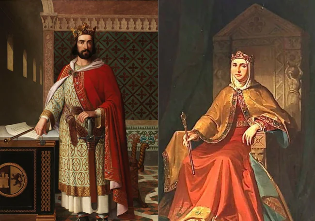 Fernando I ve Doña Sancha.  1065'e kadar Leon Kralları.