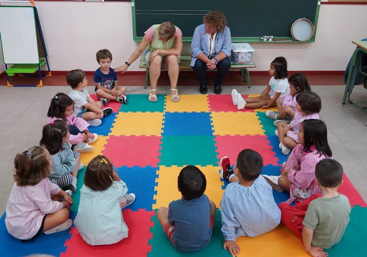 Un aula de infantil.