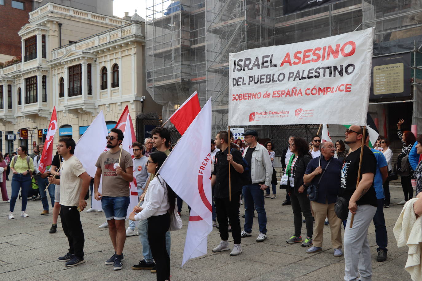 Concentración en León en apoyo a Palestina