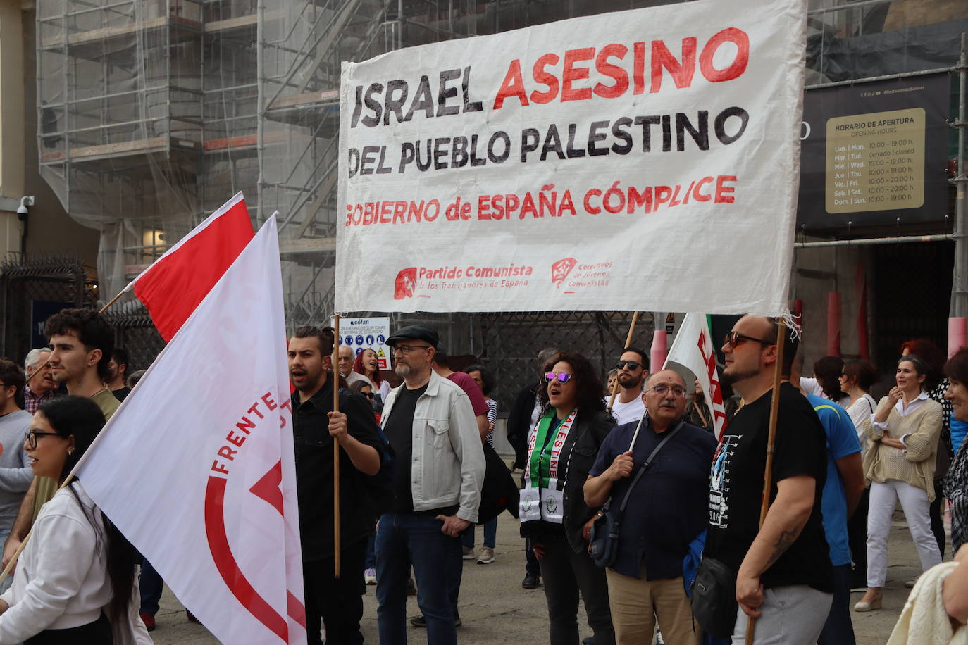 Concentración en León en apoyo a Palestina