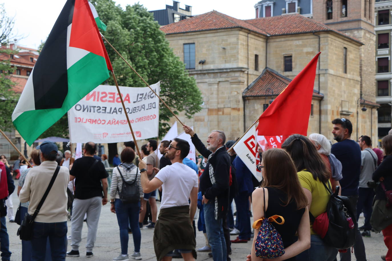 Concentración en León en apoyo a Palestina