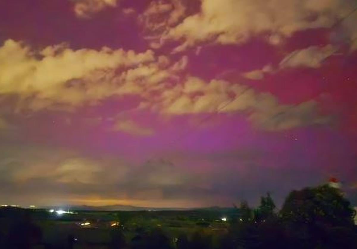 Foto que captó Calleja con la ciudad de León de fondo.