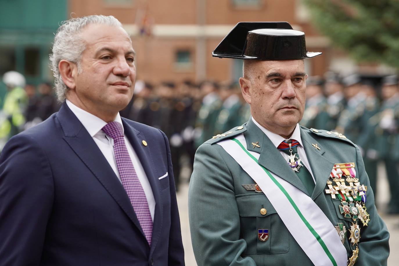 Celebración en León del 180 aniversario de la fundación de la Guardia Civil