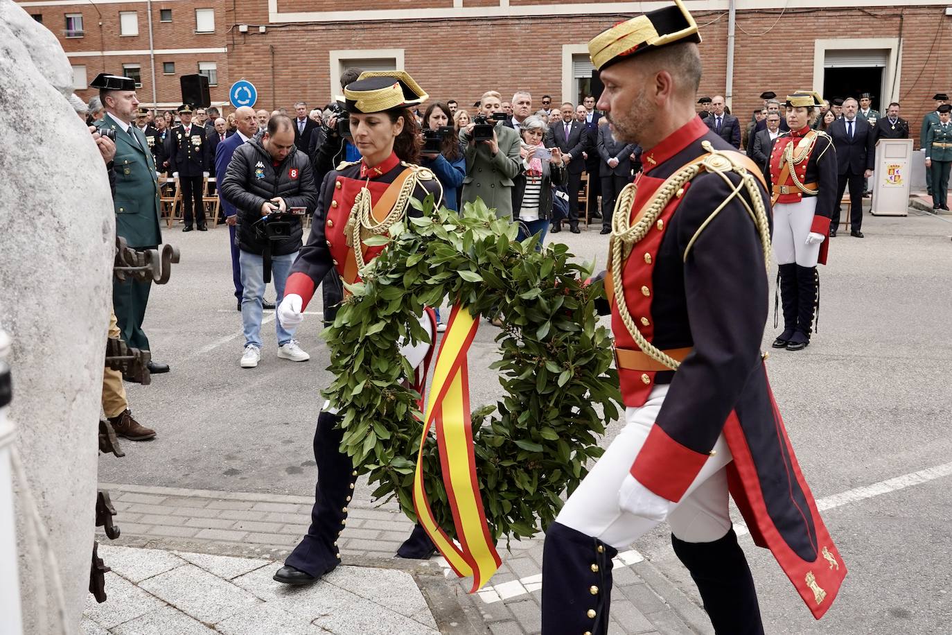 Celebración en León del 180 aniversario de la fundación de la Guardia Civil