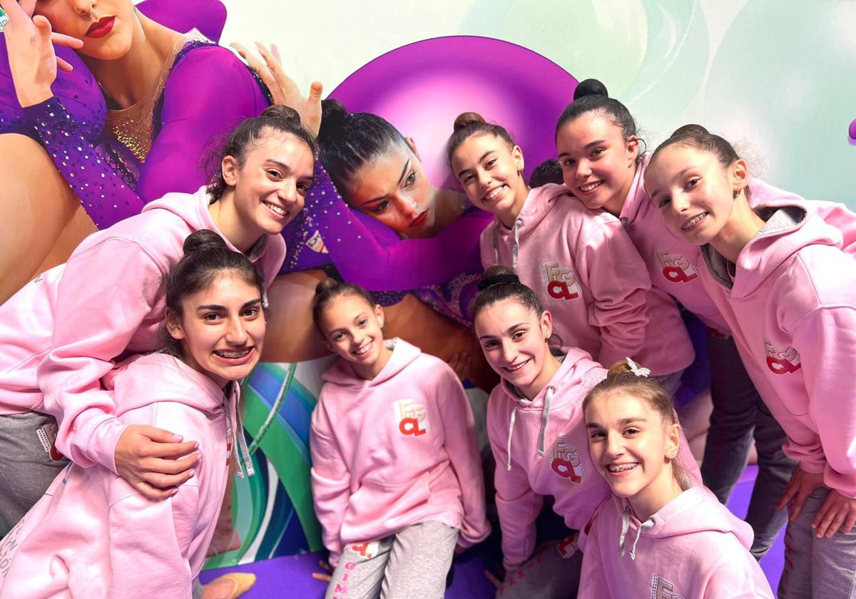 Las gimnastas del Ritmo presentes en la Copa de la Reina.