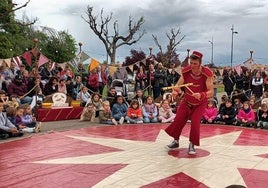 Imagen de uno de los espectáculos del VI Festival de Circo de Villaquilambre