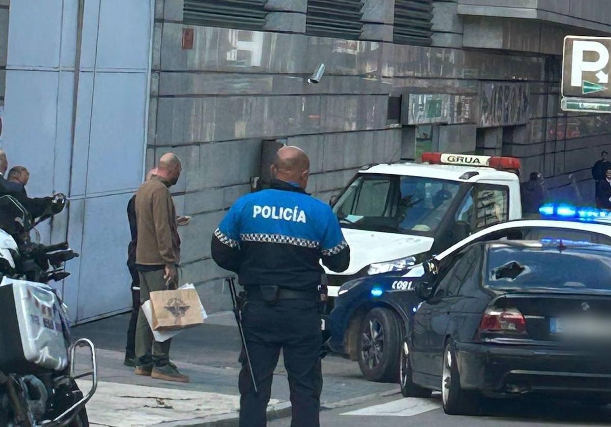 Persecución de la Policía Nacional en el centro de León