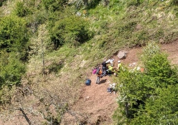 Auxilian en el Pico Jario a un montañero que sufrió un síncope