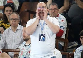 Dani Gordo, en el partido del sábado ante Logroño.