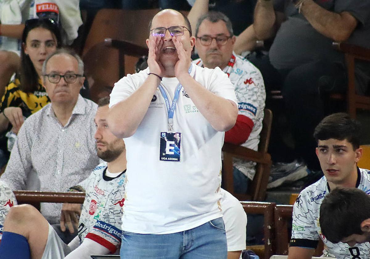 Dani Gordo, en el partido del sábado ante Logroño.