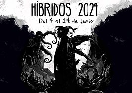 Cartel del festival híbridos.