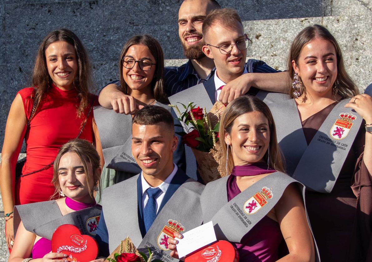 Graduación de los alumnos de Enfermería de León.