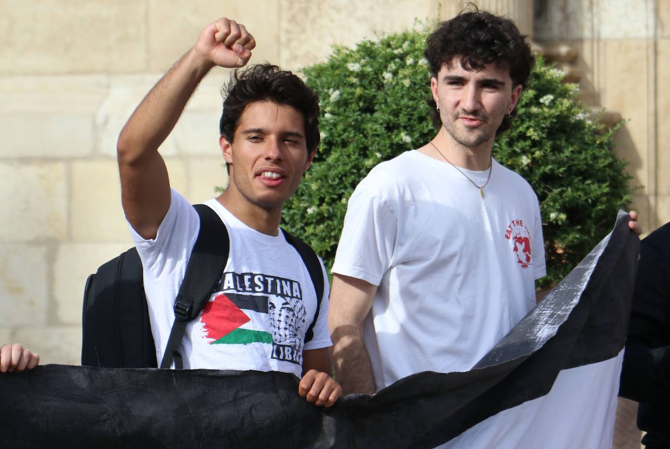 Manifestación en Leóncontra el genocidio en Palestina