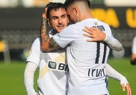Antón Escobar, en un partido con el Real Unión.