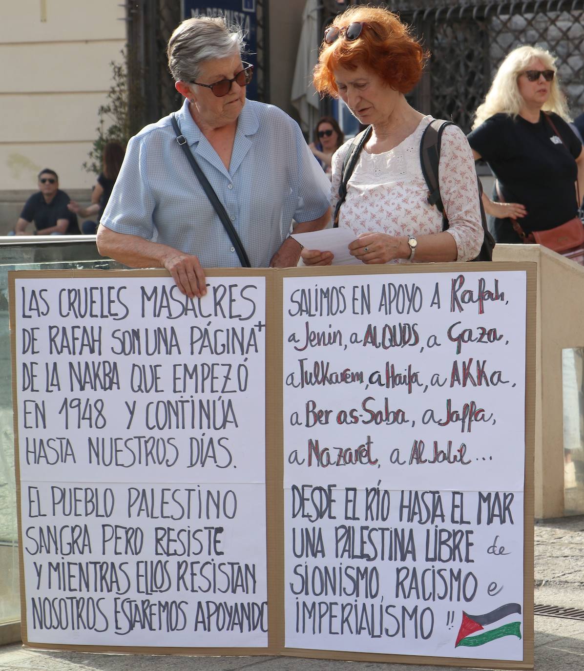 Manifestación en Leóncontra el genocidio en Palestina