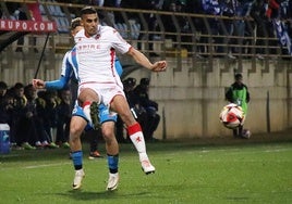Víctor García, en un partido con la Cultural.
