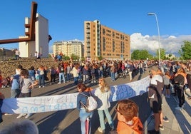 Concentración de los vecinos de La Lastra.