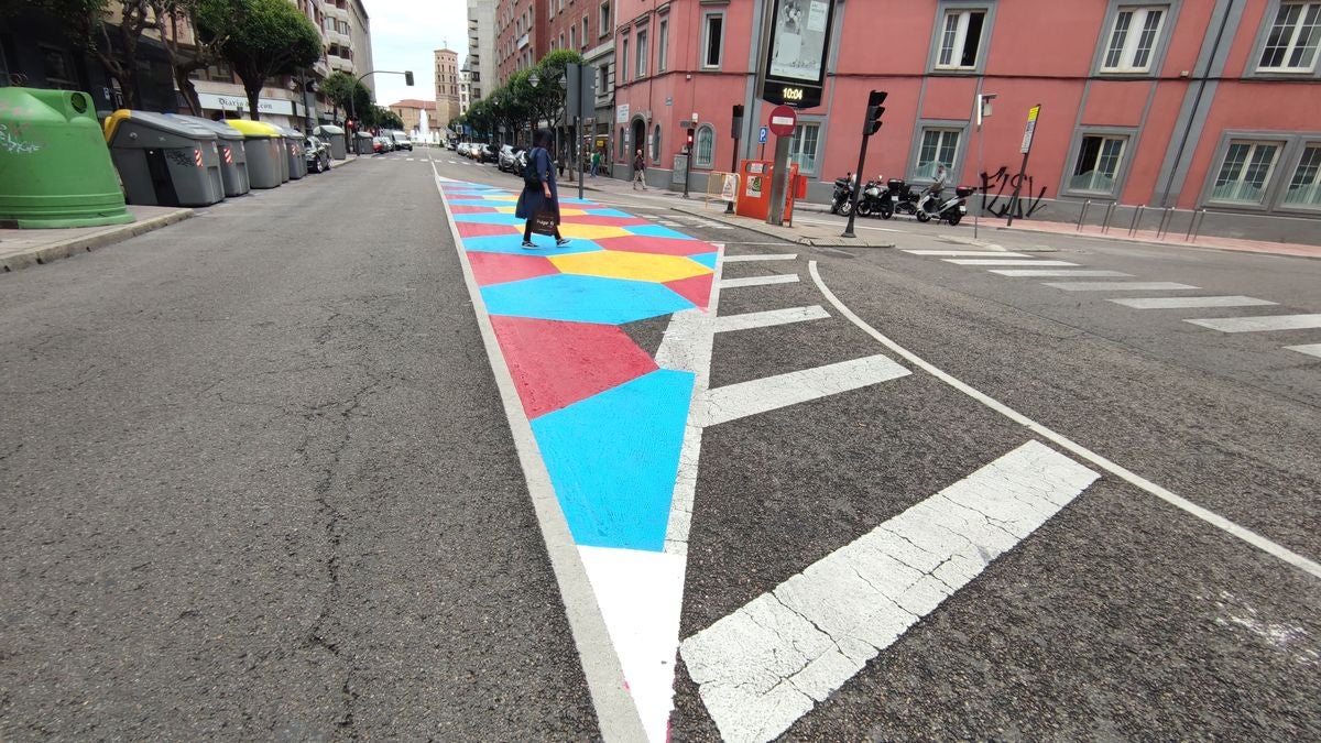 Nuevo cebreado en Gran Vía de San Marcos