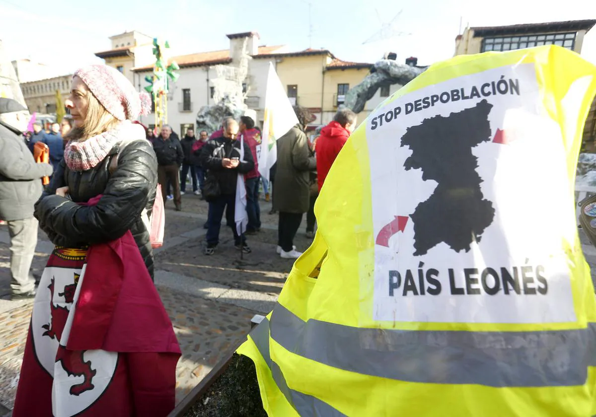 Concentración leonesista en 2019.