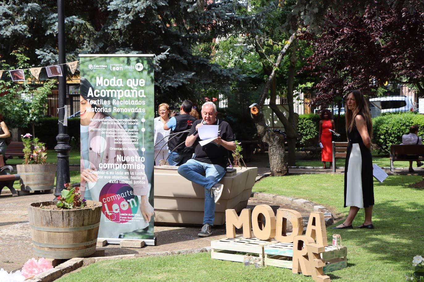 Desfile de moda en León con una participación de lo más especial