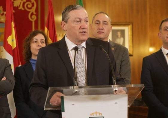 El presidente de la Diputación, Javier Faúndez.