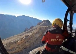 Imagen del vídeo del rescate.