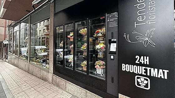 León tendrá la segunda máquina de vending de ramos de flores en España