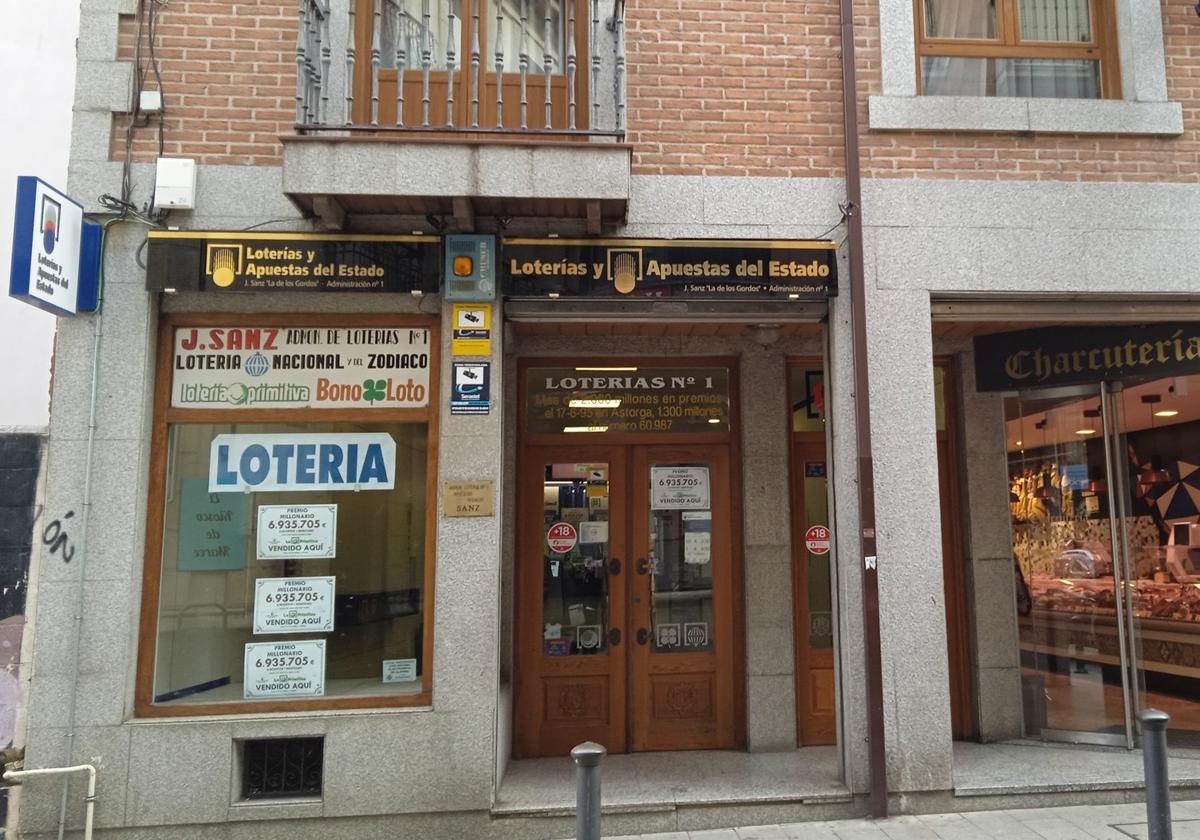 Administración de Loterías afortunada.