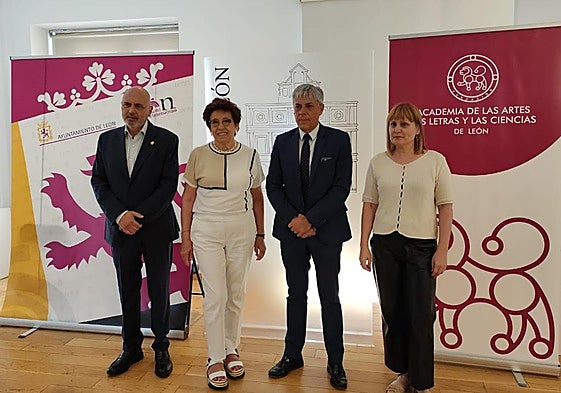 Vicente Carvajal, Elena Aguado, Eduardo Diego y Natalia Álvarez en la presentación del Festival.