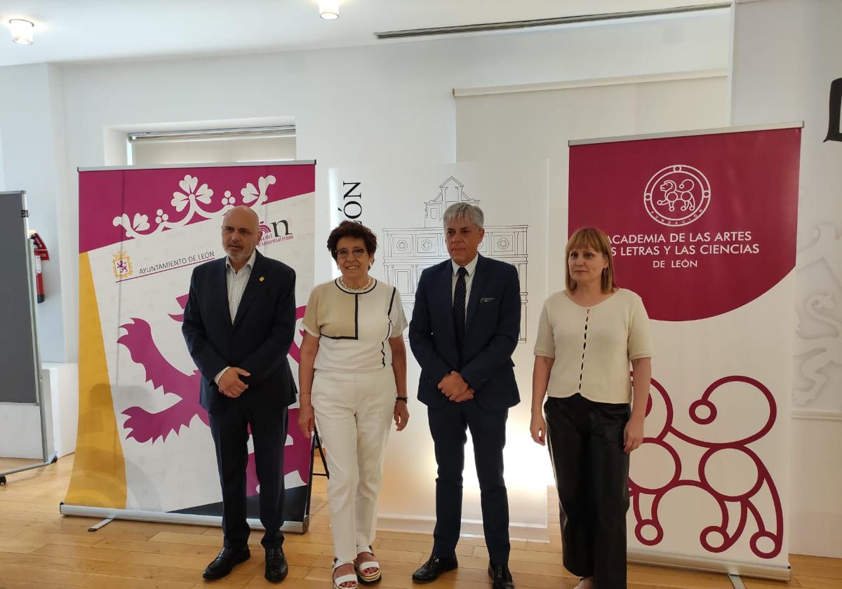 Vicente Carvajal, Elena Aguado, Eduardo Diego y Natalia Álvarez en la presentación del Festival.