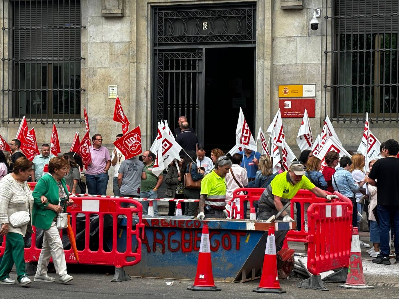 Movilización de Atento en León