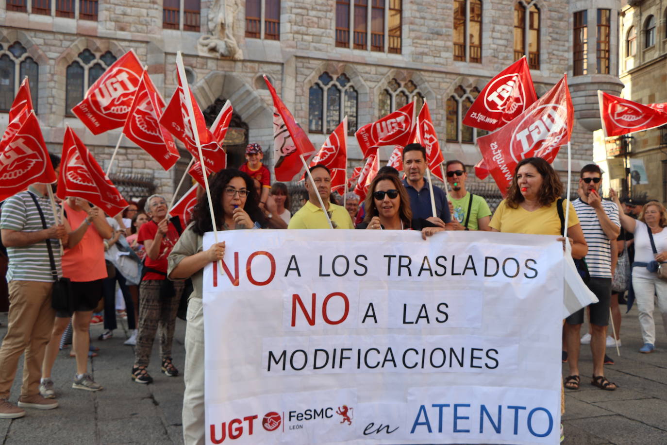 Imagen de la manifestación en León.