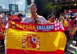 Álvaro Pertejo, un leonés en la final de la Eurocopa.