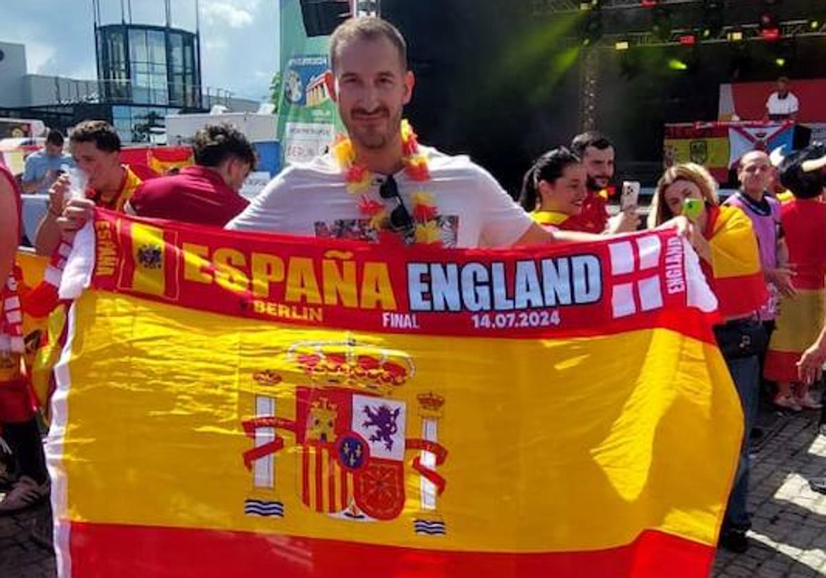 Álvaro Pertejo, un leonés en la final de la Eurocopa.