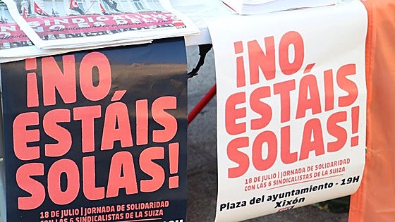 Concentración en apoyo a 'Las seis de La Suiza'